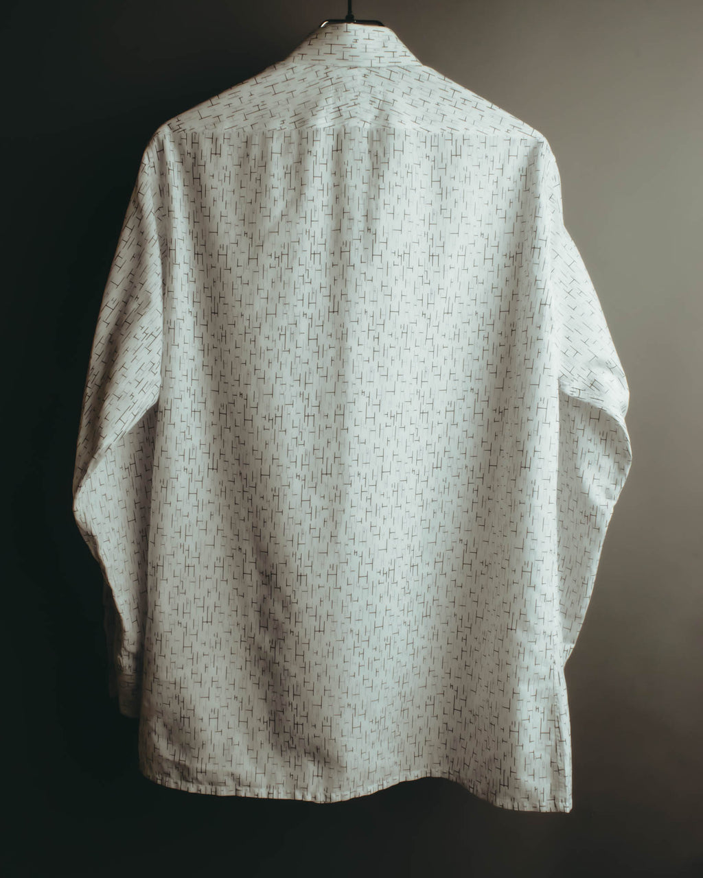 "Hermès" 00's-10's Monogram print cotton long sleeve shirt
