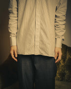 -SPECIAL- "Dior" 00's-10's Fine pinstripe concealed placket dress shirt