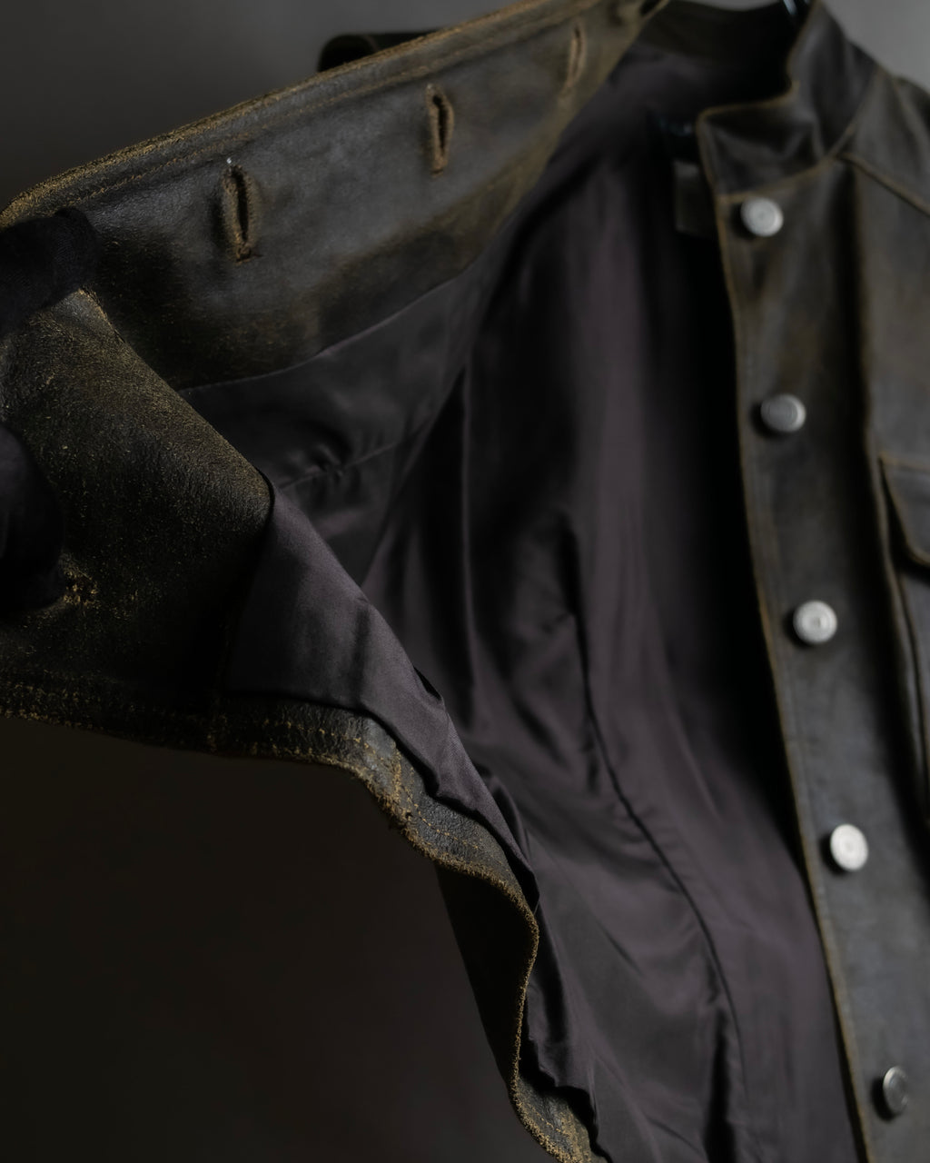 "CHANEL" 2000AW Karl Lagerfeld period calf leather vest