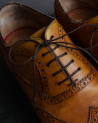 "Christian Louboutin" Brogue detail wingtip leather shoes