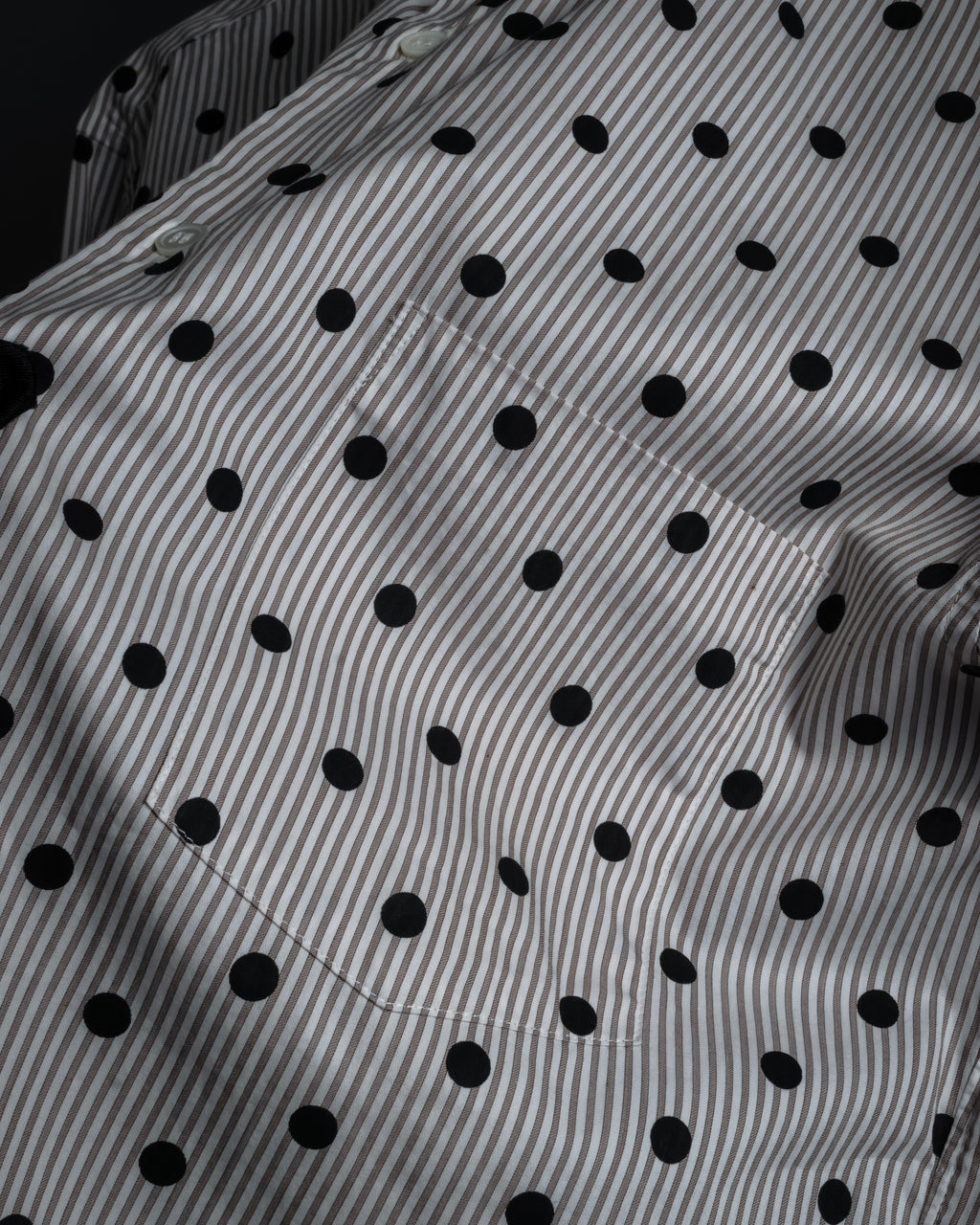 “COMME des GARÇONS HOMME DEUX” 17AW Polka dot stripe shirt