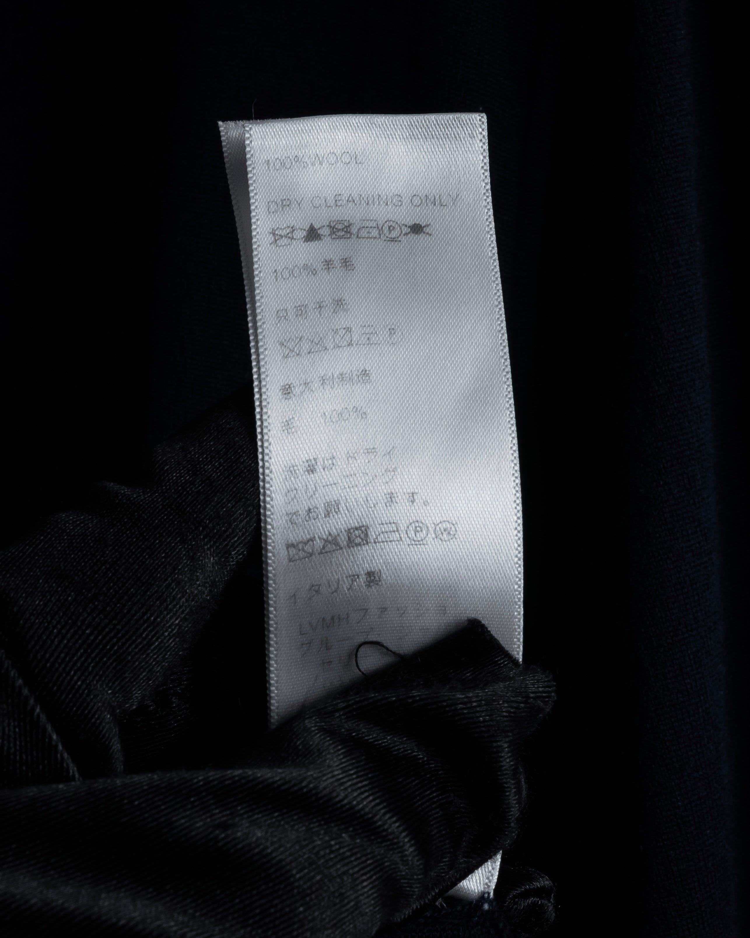 "CELINE" Hedi Slimane design compact silhouette wool knit