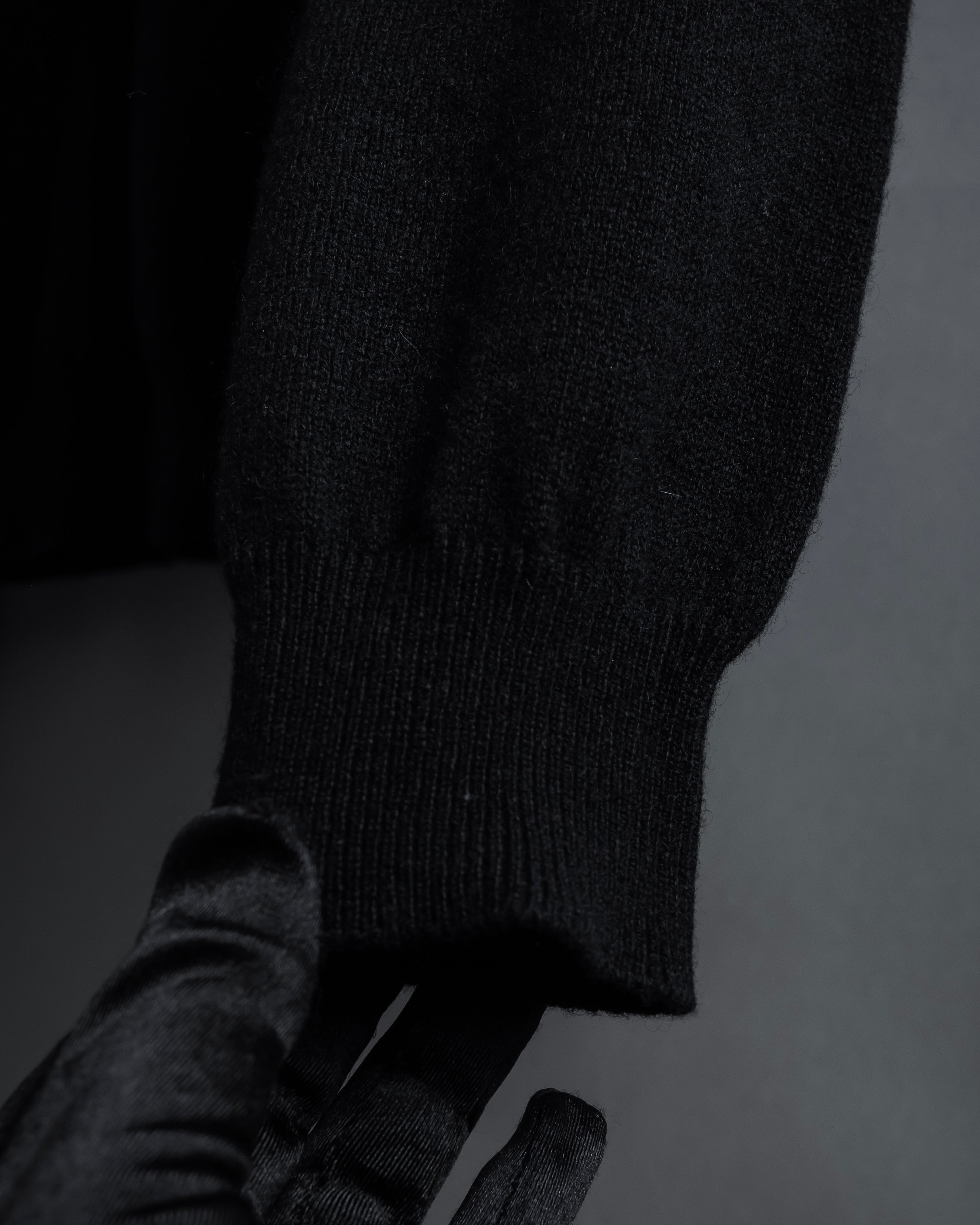 "PRADA" High-gauge folded turtleneck knit