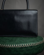 –SPECIAL– “HERMES” 50’s-60’s Escale box calf top handle bag