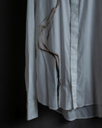 "Alexandar McQueen" Smoke art print cotton oversized shirt