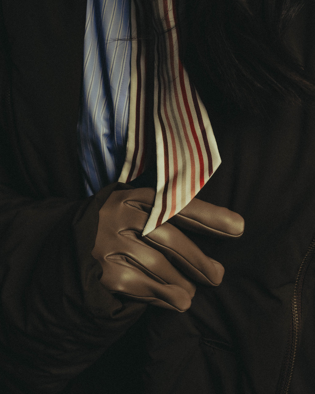 -SPECIAL- "Hermès" 20's Luxurious chain detailed lambskin leather gloves