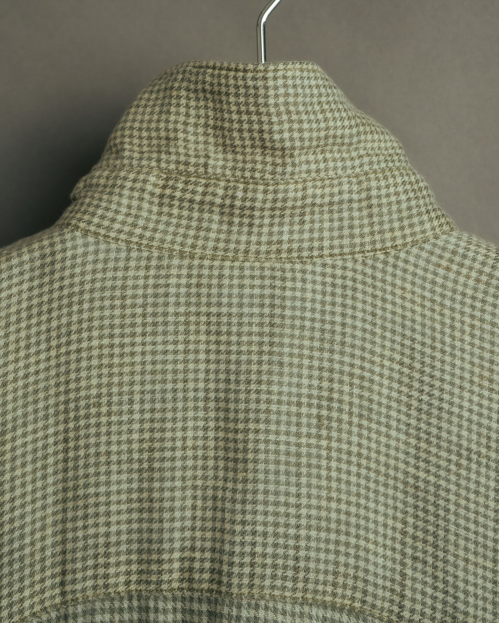 -MOOD Vintage Collections-
90’s Houndstooth linen relaxed shirt