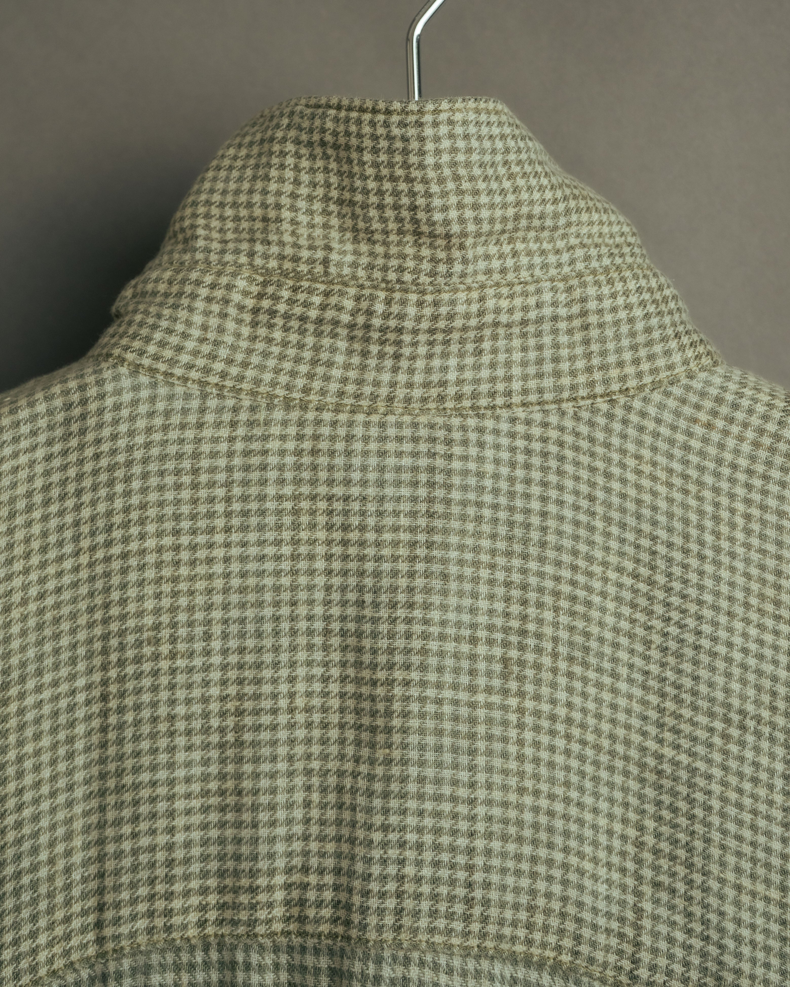 -MOOD Vintage Collections-
90’s Houndstooth linen relaxed shirt