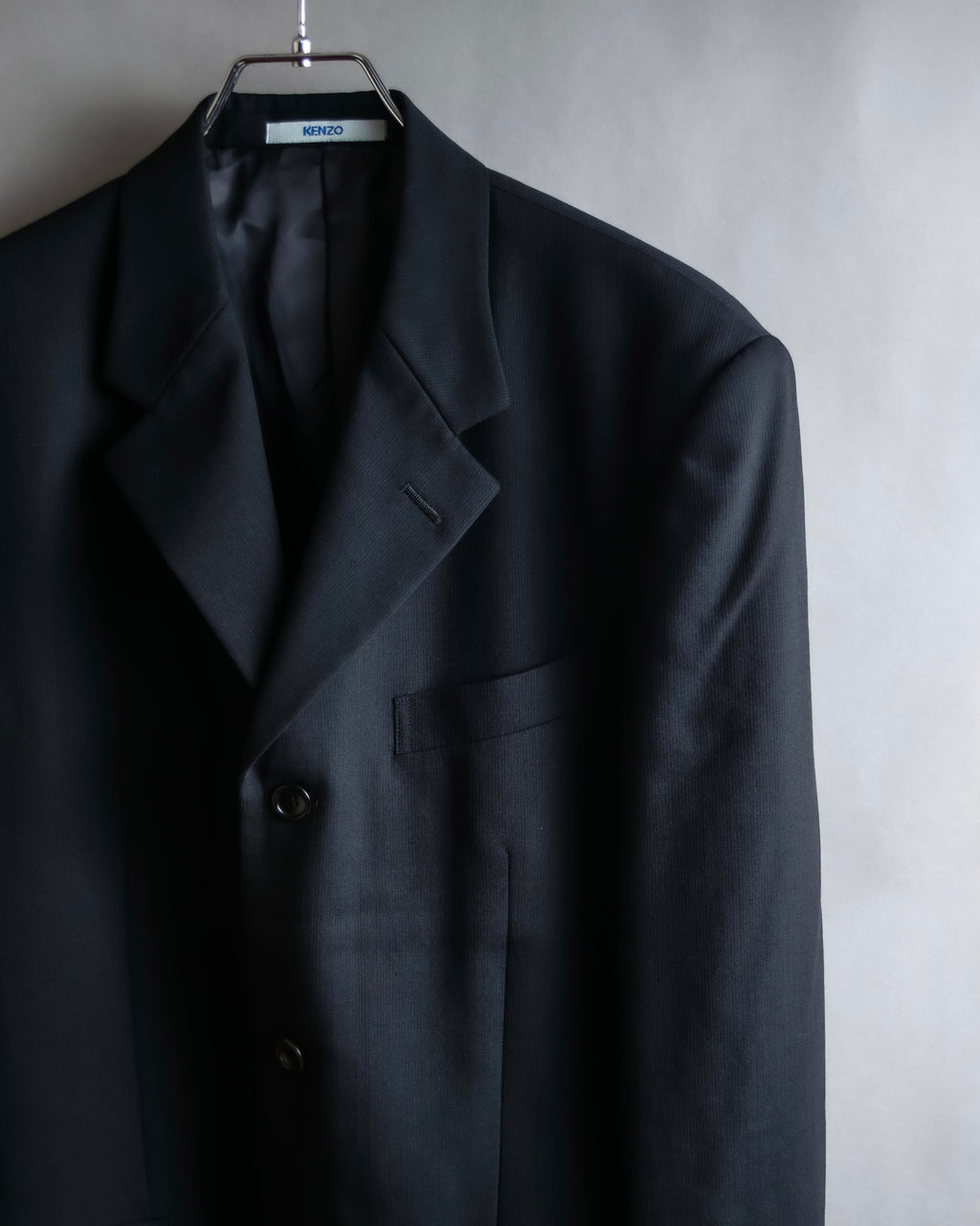 "KENZO" Classic detail black tailored jacket
