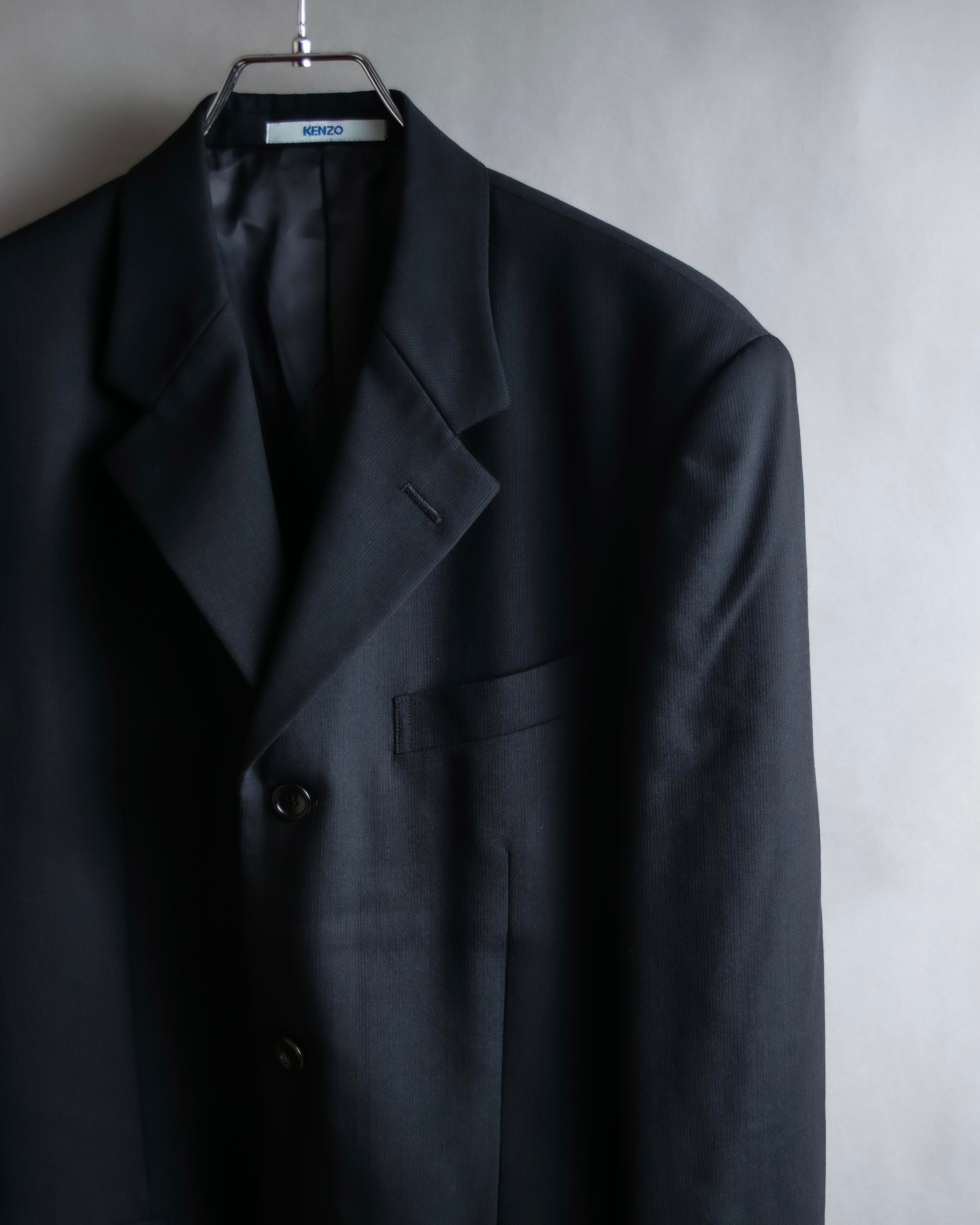"KENZO" Classic detail black tailored jacket