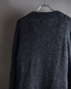 "Y's" 17AW Brushed wool super long knit cardigan
