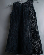 "D&amp;G" Botanical pattern lace shift dress