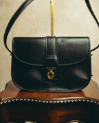 “CELINE” 90’s-00’s Ring lock leather shoulder bag
