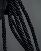 "FENDI" 80's Karl Lagerfeld design braided leather shoulder bag