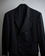 "Y's" 94AW sharp lapel cut design double-breasted jacket