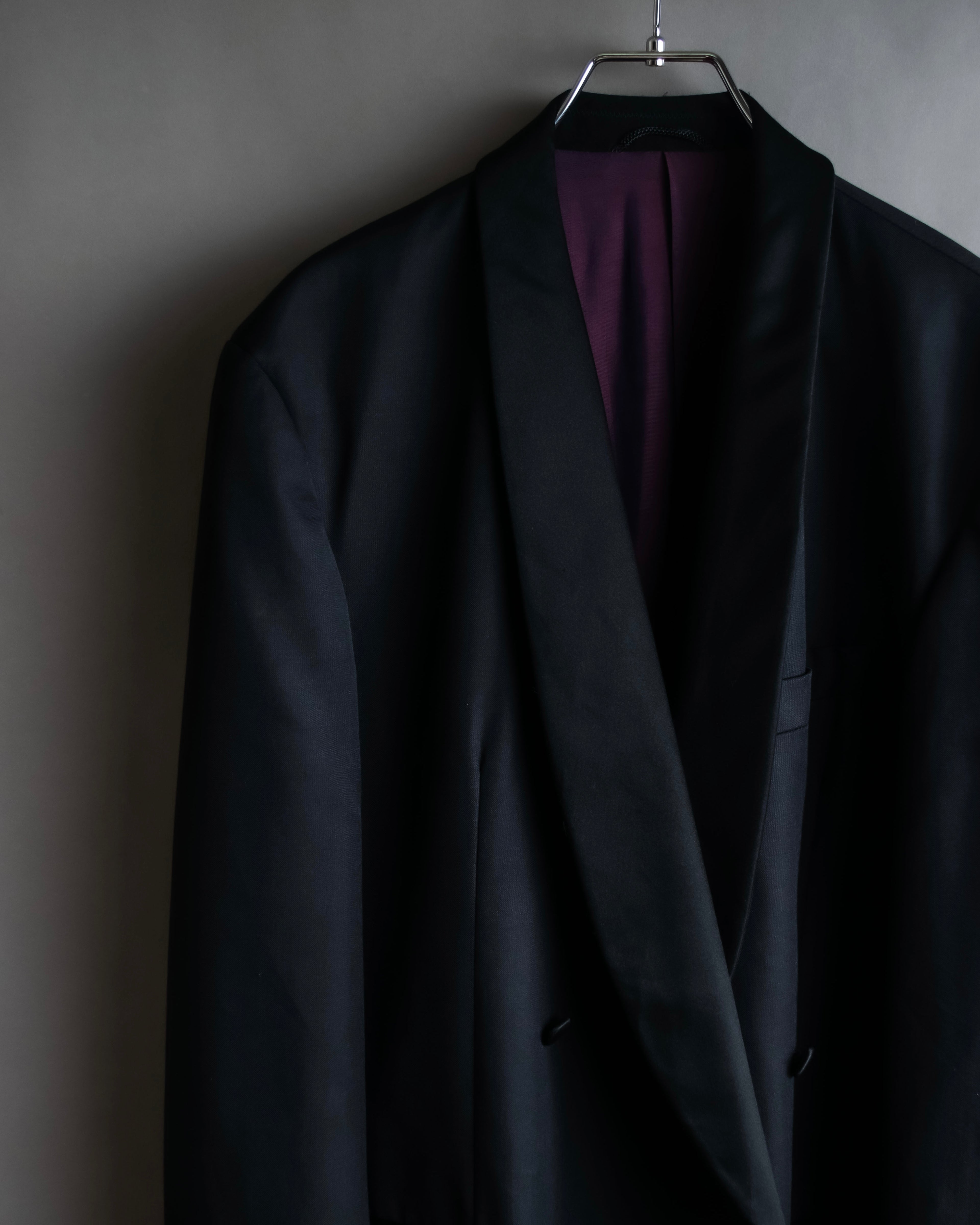 "Vintage shawl collar smoking jacket"