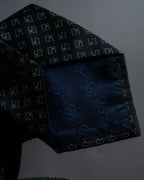 "GUCCI" G motif pattern silk necktie