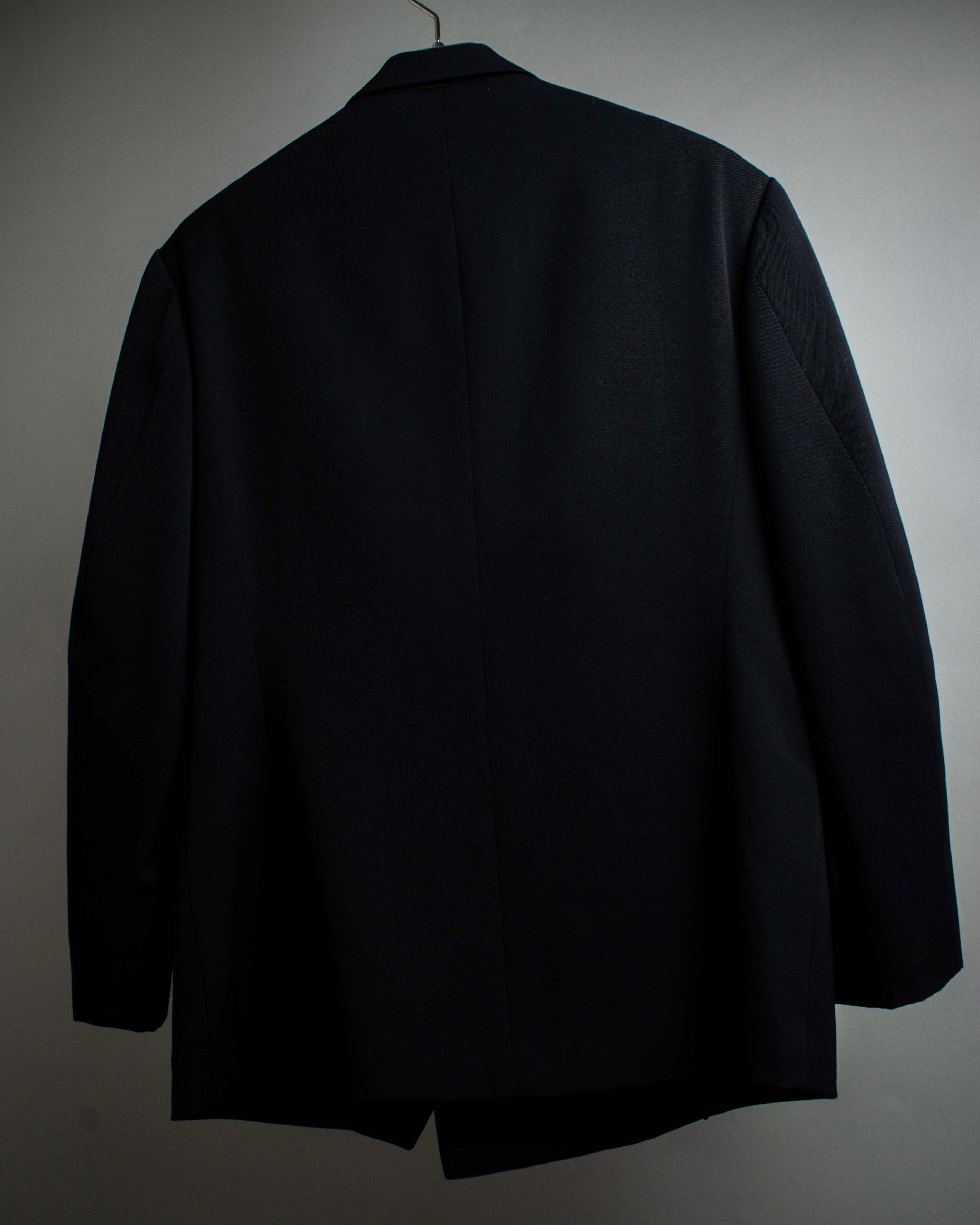 "Y's" 94AW sharp lapel cut design double-breasted jacket