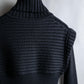 "FENDI" Bustier docking shape ribbed turtleneck knit