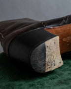 "YVES SAINT LAURENT" Medallion-embellished square heel boots