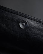 -SPECIAL- "YVES SAINT LAURENT"
00's Tom Ford period stacked ring design horizontal leather bag