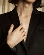 "GUCCI" Michele period solid black wool tailored coat