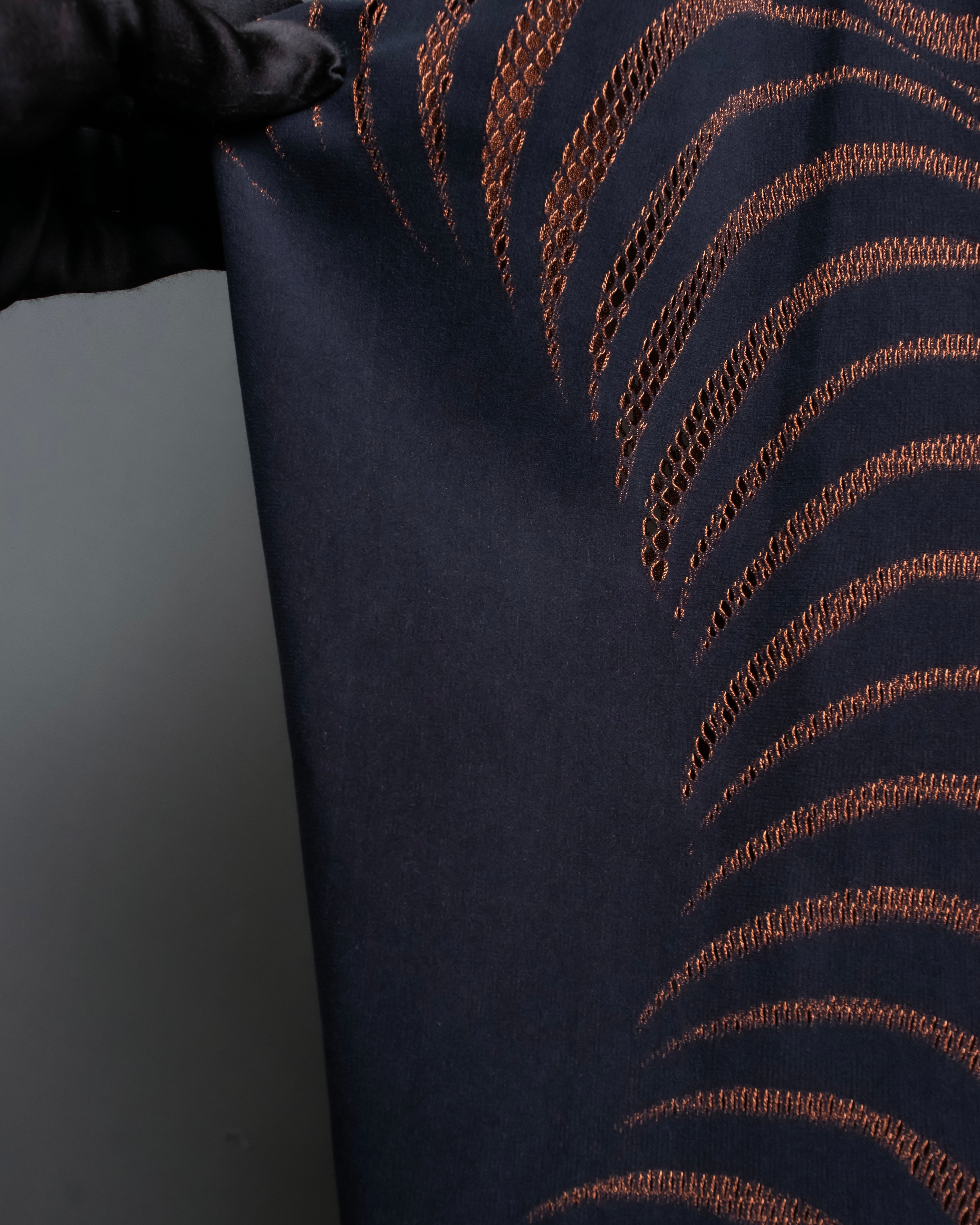 "PLEATS PLEASE ISSEY MIYAKE"
 Marble print dolman sleeve tops