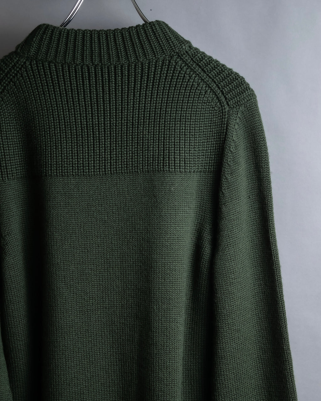 "MONCLER" Relaxed fit high neck lace change knit