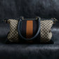 "GUCCI" Diamante pattern one handle canvas bag