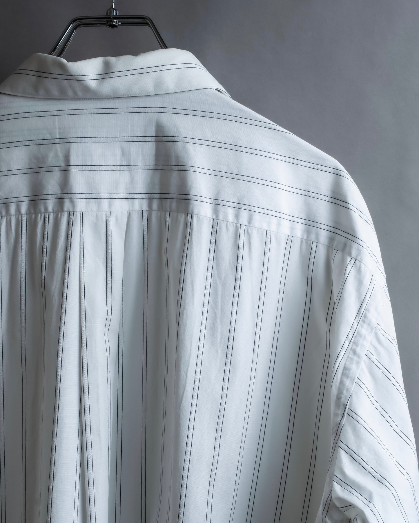 "Christian Dior" Double stripe pattern oversized shirt