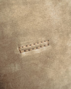 -SPECIAL- “Dior” 00’s Taupe suede square toe riding boots