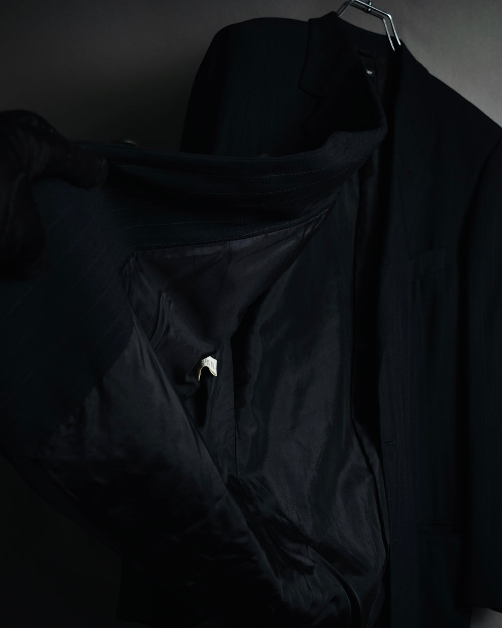 "GIORGIO ARMANI" 90’s pinstripe soft-tailored suit set