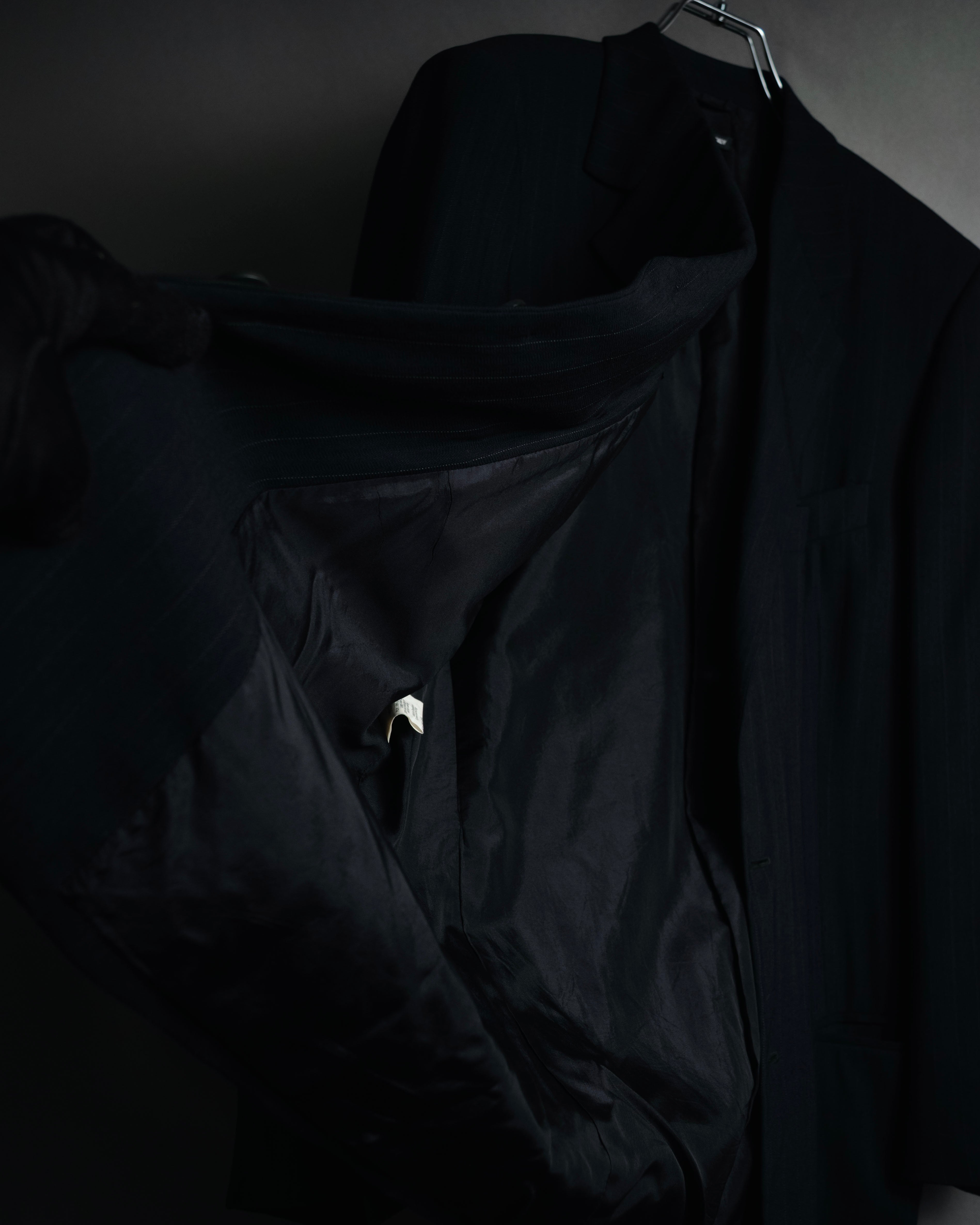 "GIORGIO ARMANI" 90’s pinstripe soft-tailored suit set