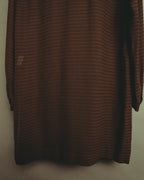 “YVES SAINT LAURENT” 80’s-90’s textured silk blend mandarin collar long shirt
