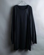 "Ground Y" Double zip design long tops