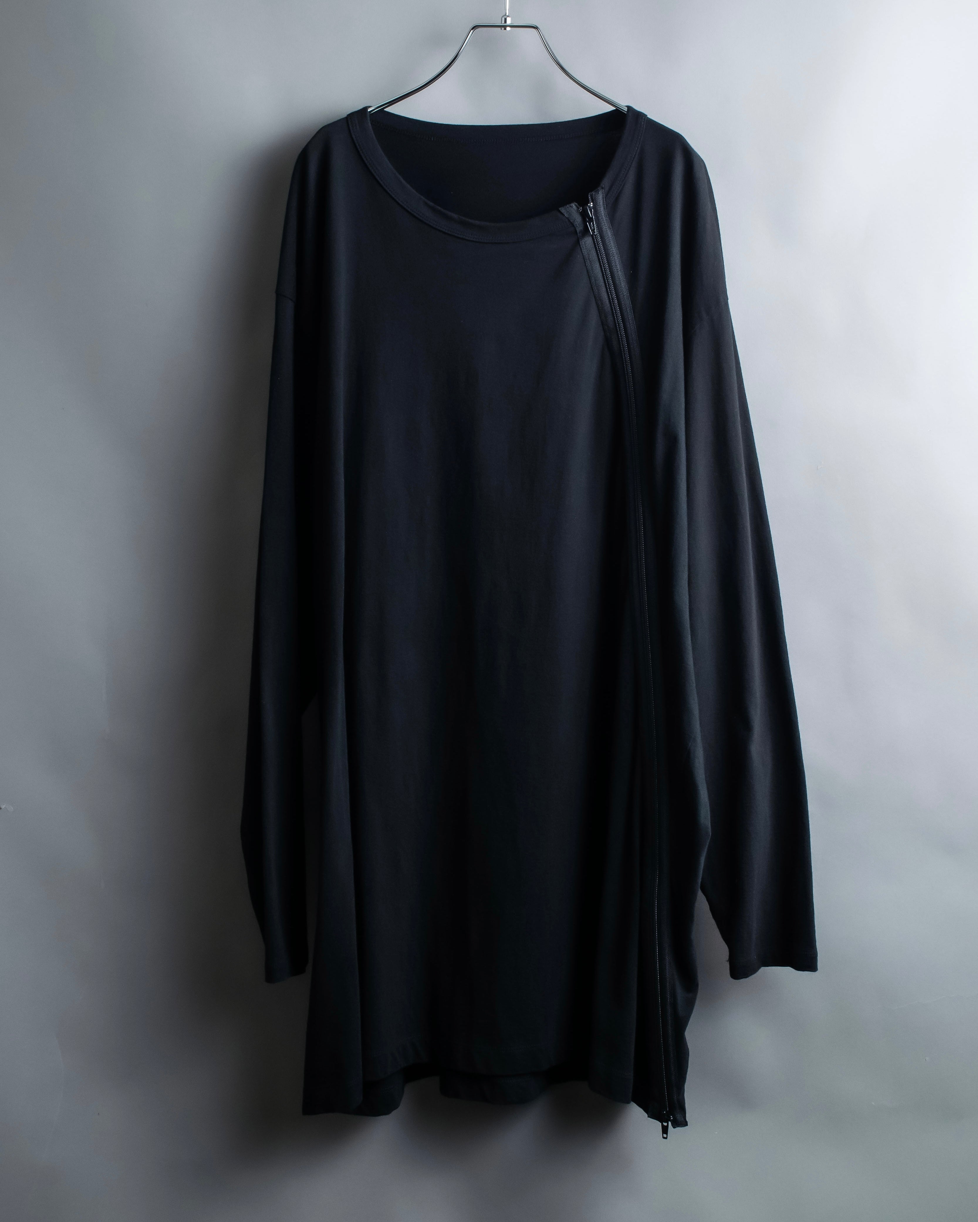 "Ground Y" Double zip design long tops