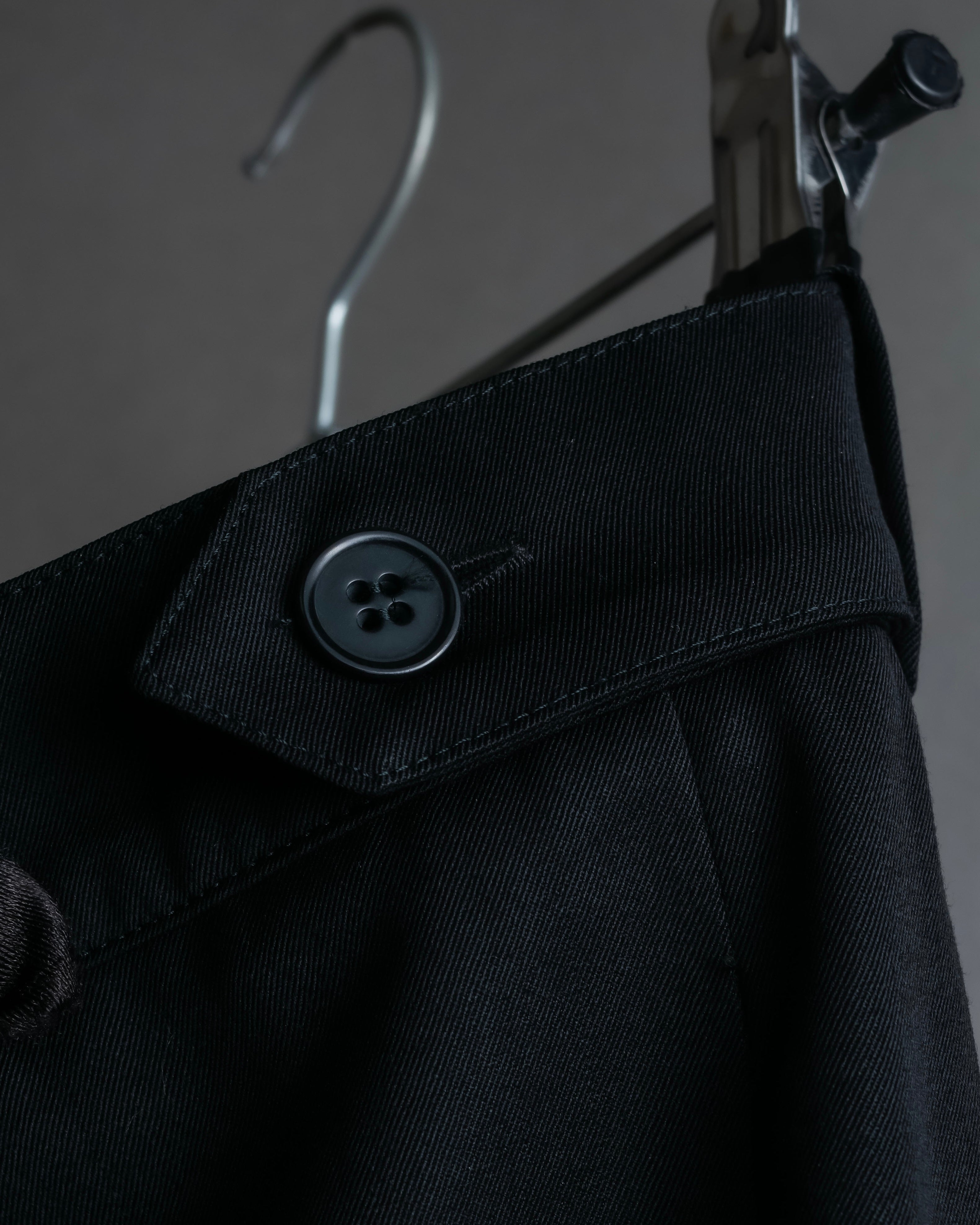 "Chloe" Oversized wool matte black set up