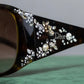 "DIOR" Bijou temple design butterfly frame sunglasses