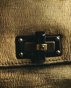 “LANVIN” 2008-2015 Metallic Happy shoulder bag