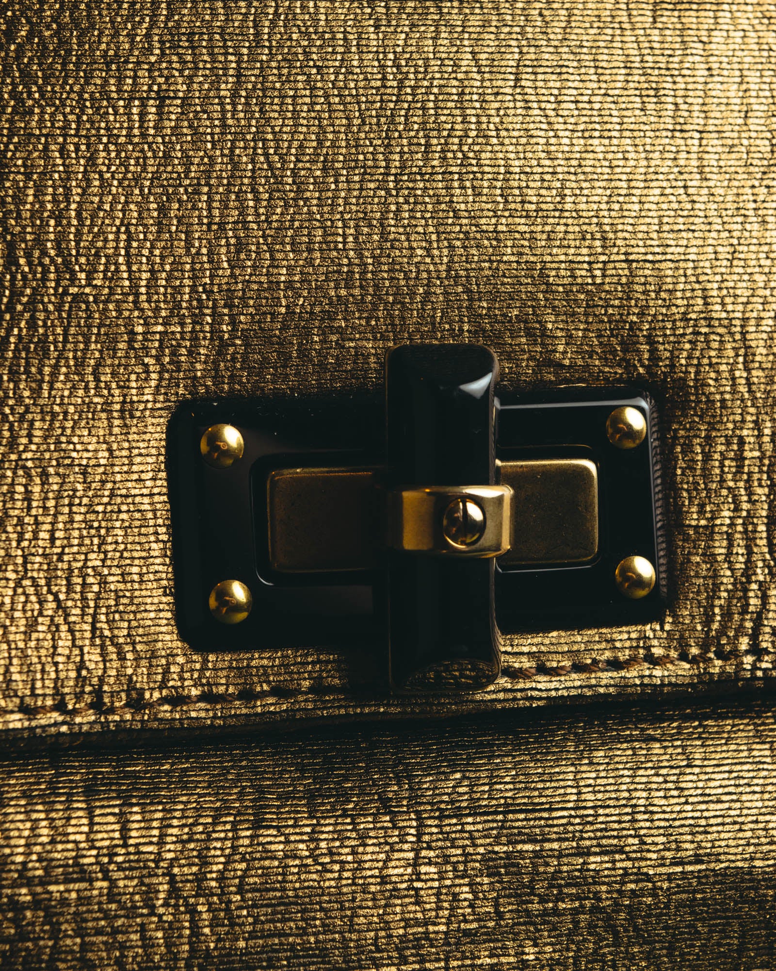 “LANVIN” 2008-2015 Metallic Happy shoulder bag