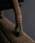 "LUCE SAINT-CLAR" Special textured leather one-handle bag