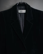 "Christian Dior" 80’s-90’s Silk velvet power tailored jacket