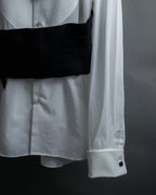 "GIORGIO ARMANI" Belt included bow tie dress shirt