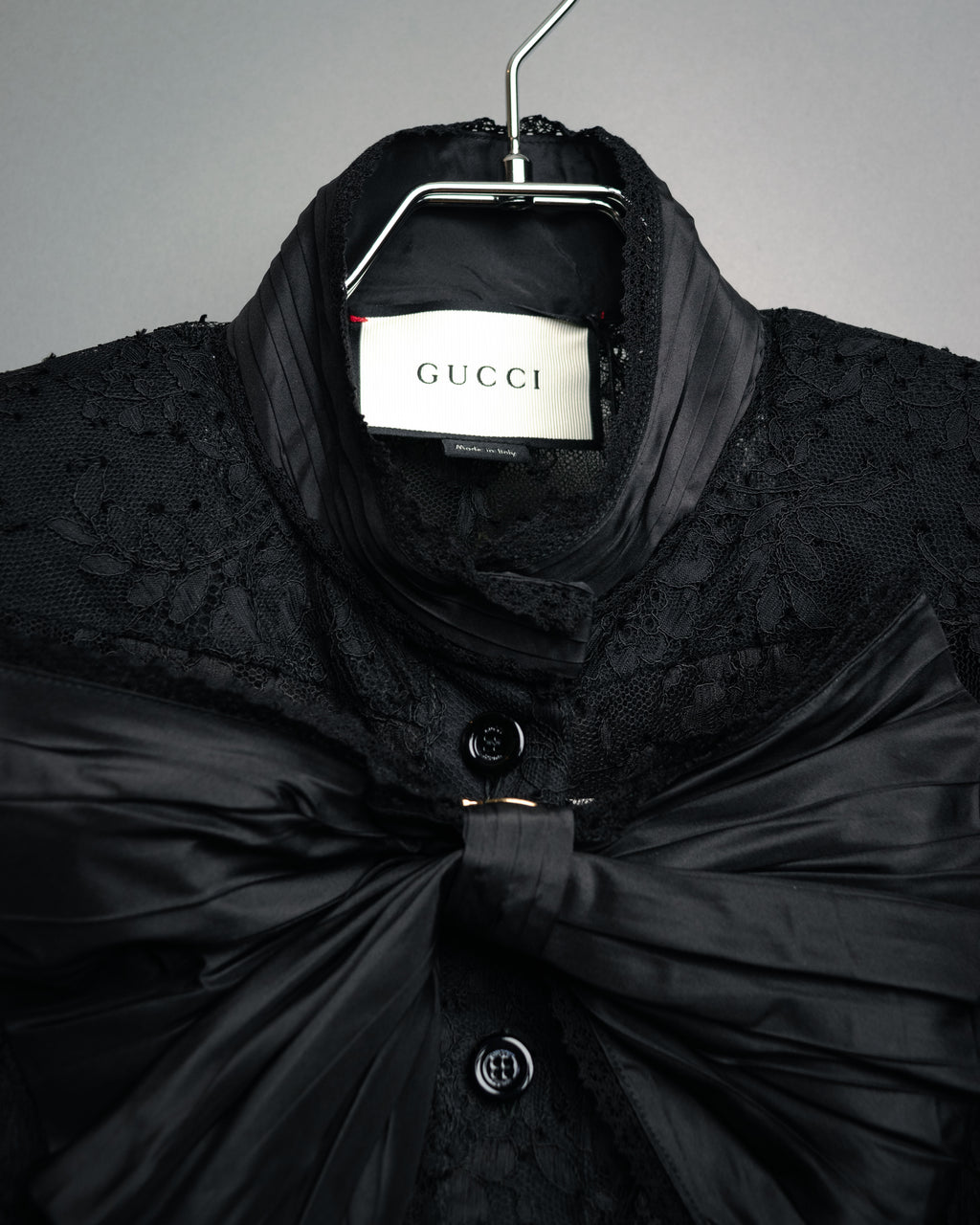 -SPECIAL- “GUCCI“ 2017-18 Fall winter lace bow blouse