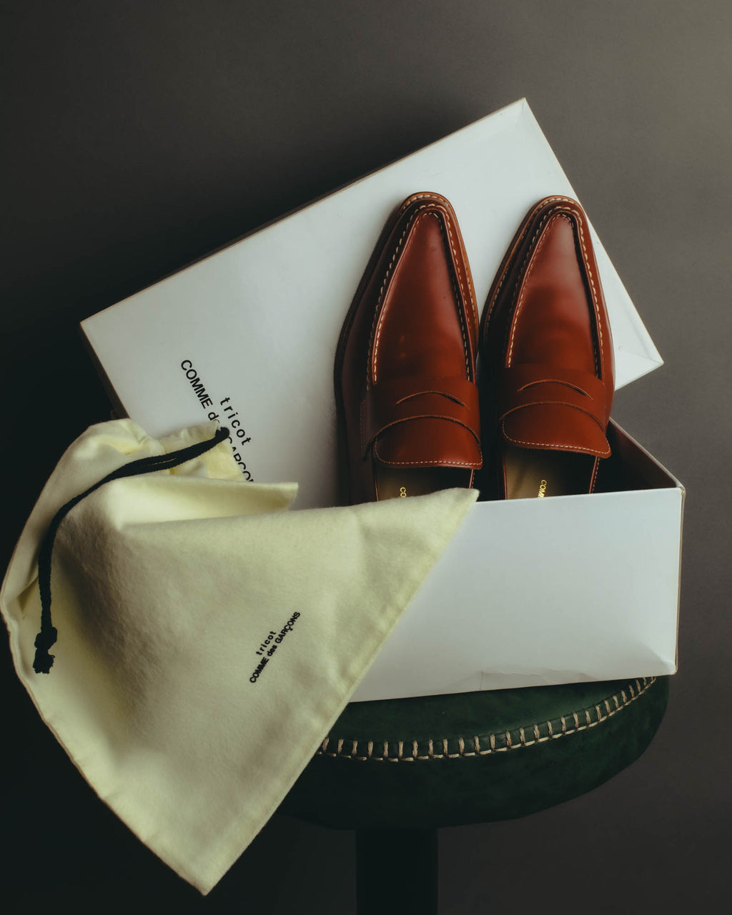 “tricot COMME des GARCONS”
00’s-10’s leather penny loafer