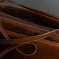 "LOEWE" Horizontal design logo engraved leather shoulder bag