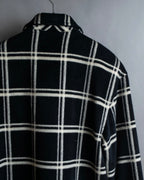 "Christian Dior Large check pattern tailored coat