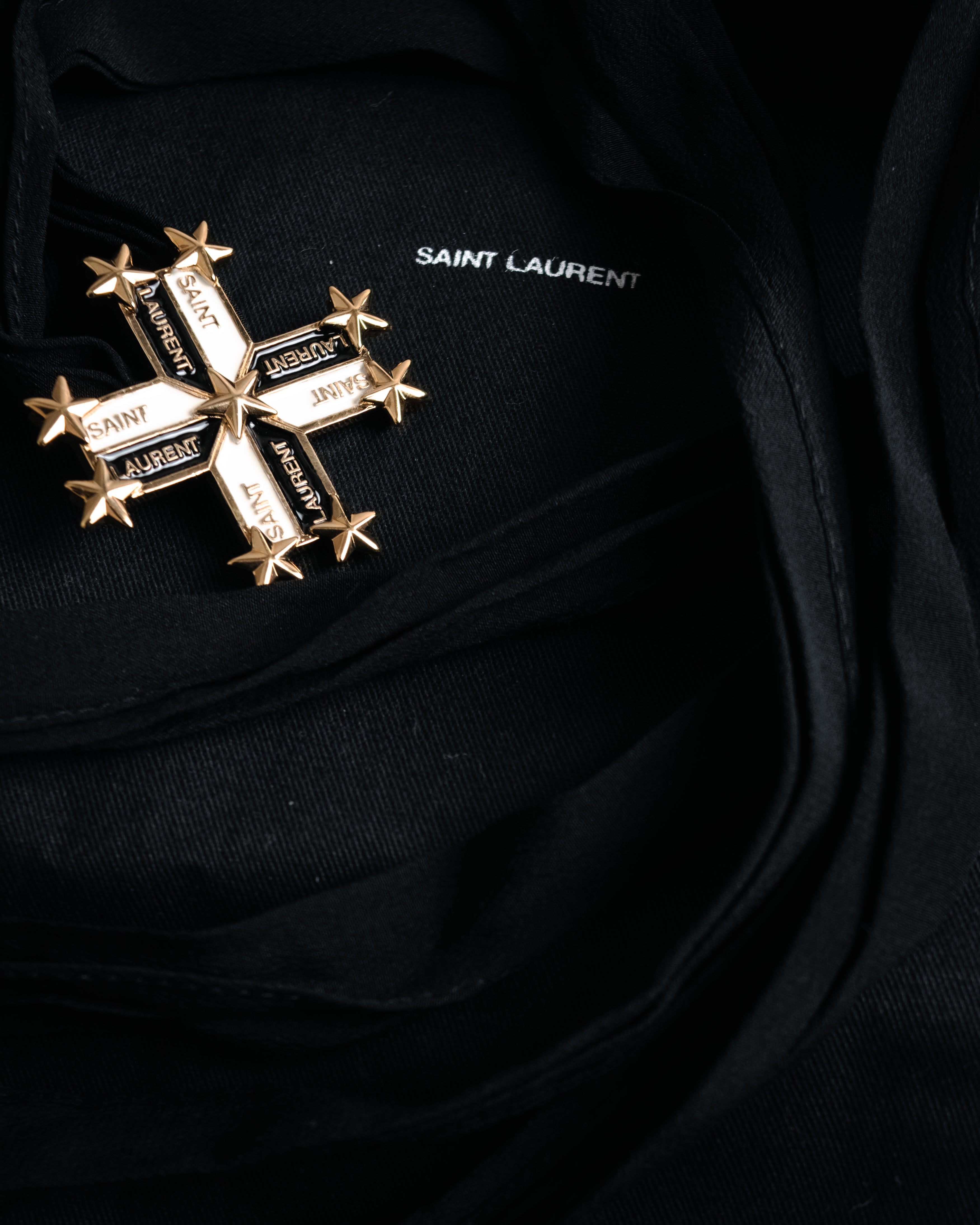 –SPECIAL– “SAINT LAURENT”
2013-2016 Cross star silk ribbon choker