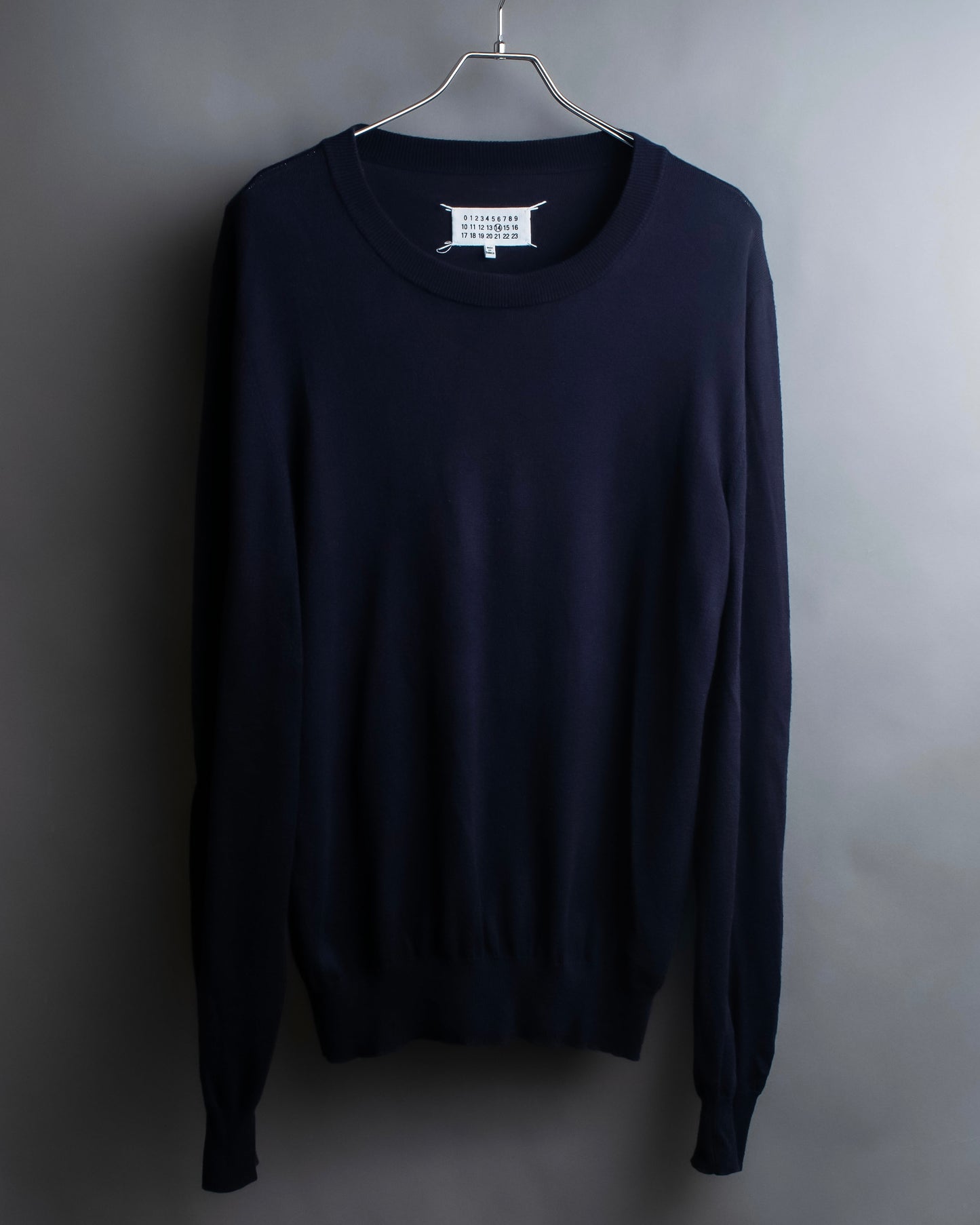 "MAISON MARGIELA" 20SS elbow patch design crew neck knit pullover