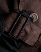 "CHRISTIAN DIOR MONSIEUR"
 Dark brown oversized trench coat